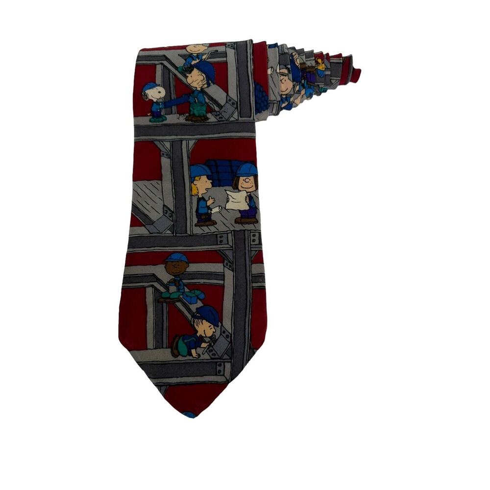 Peanuts Snoopy And Friends The Sky’s The Limit Construction Architect Necktie